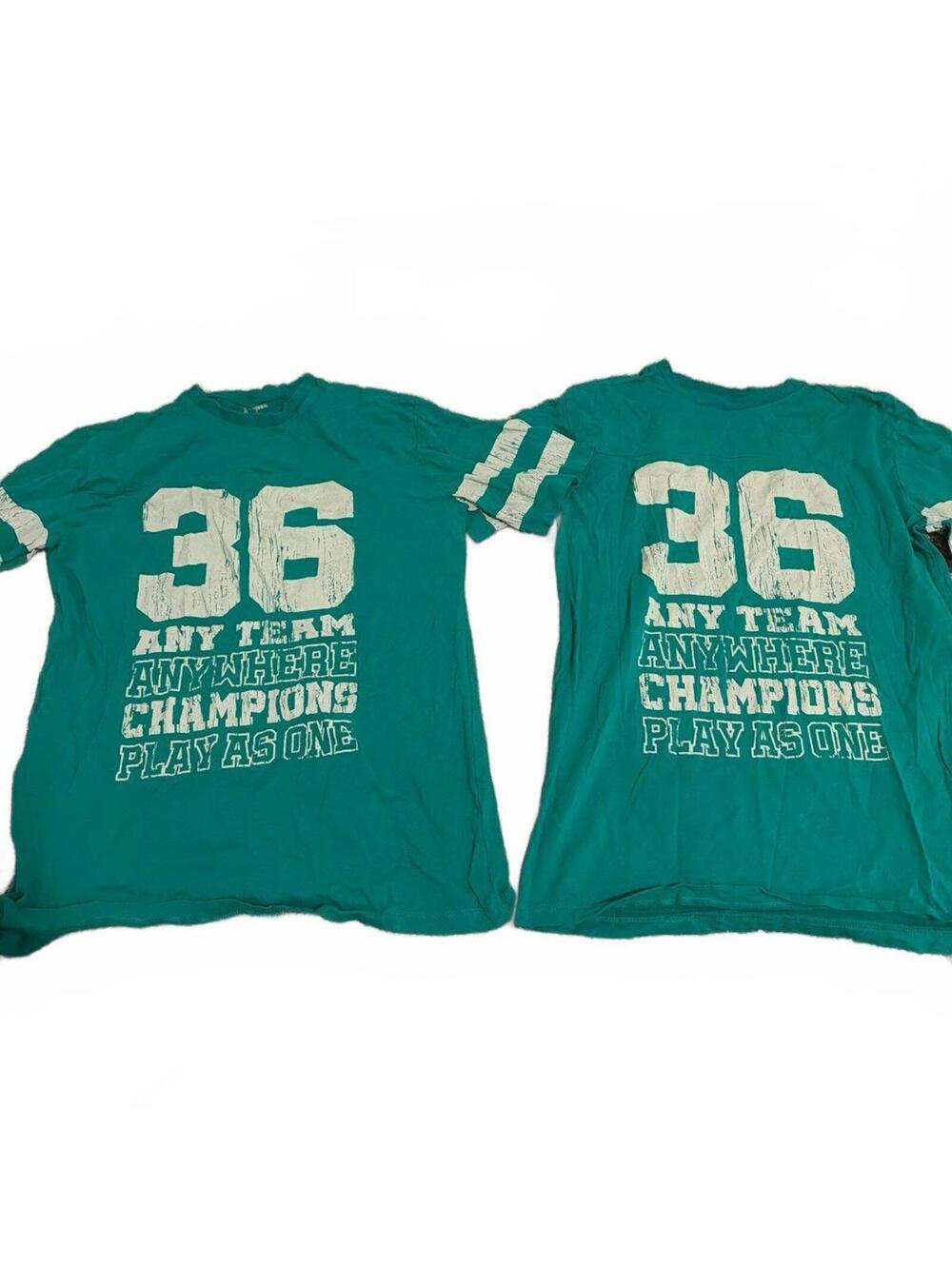 kidpik Boys Green Graphic Champions XXL Lot of 2